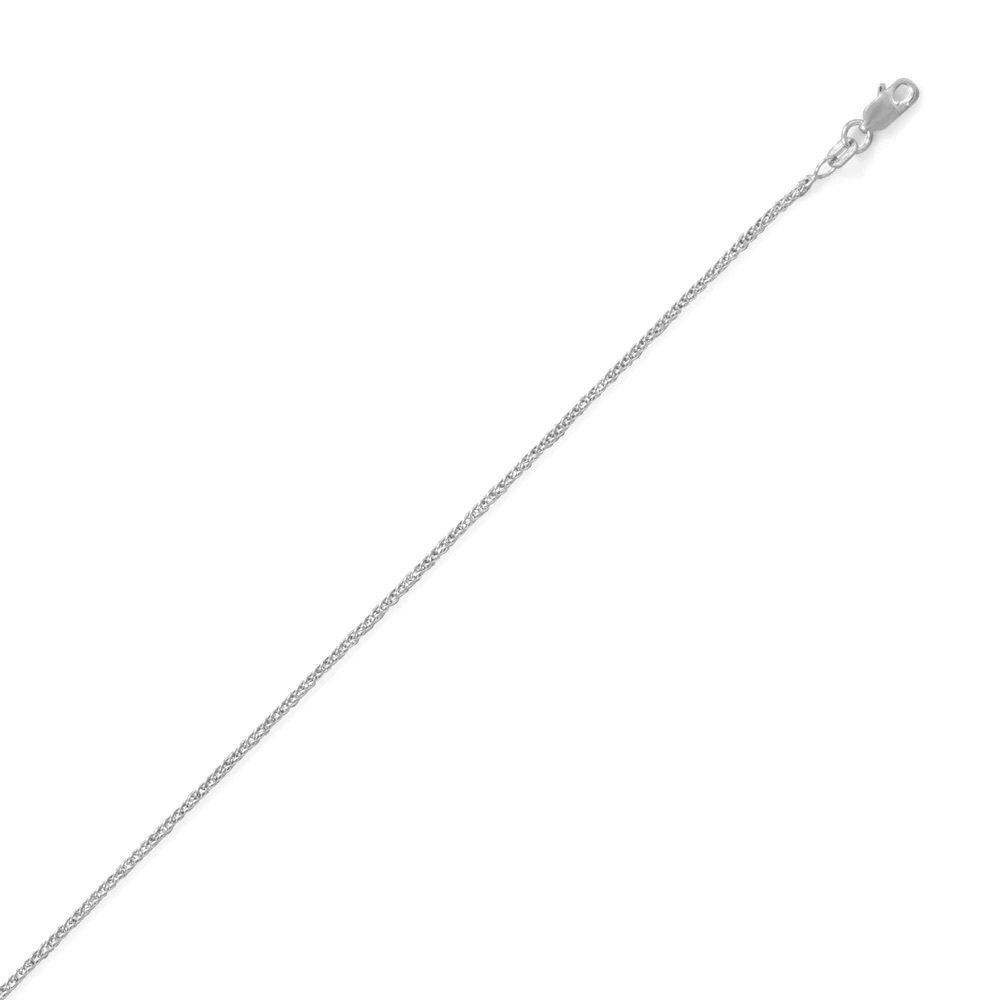 Sterling Silver 18 inch Wheat Chain